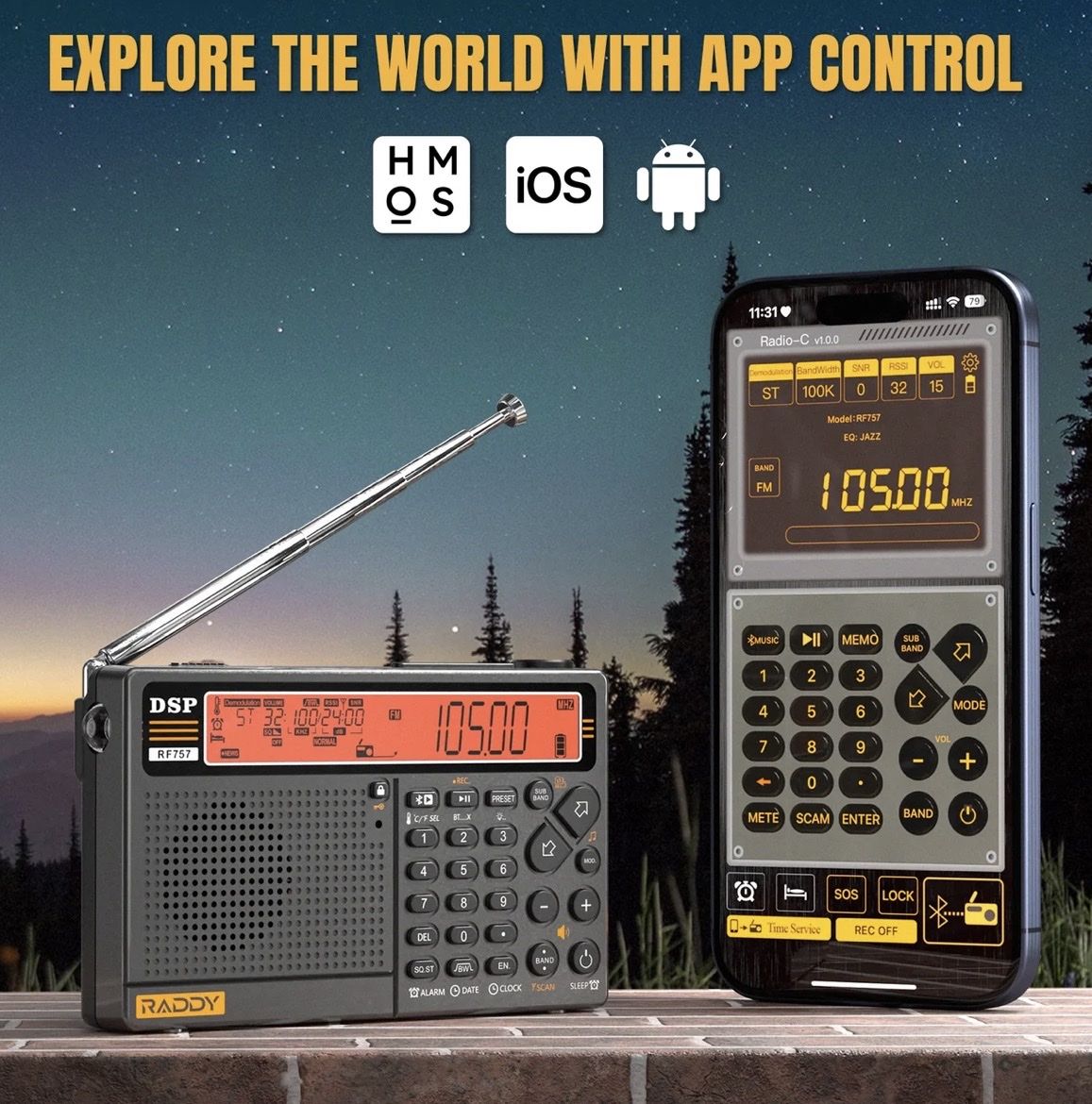 Funktechnik: RADDY RF757 Multiband Welt Empfänger Funk Scanner – Neu (gemäss Beschreibung) aus Unterseen von ORION2025 1