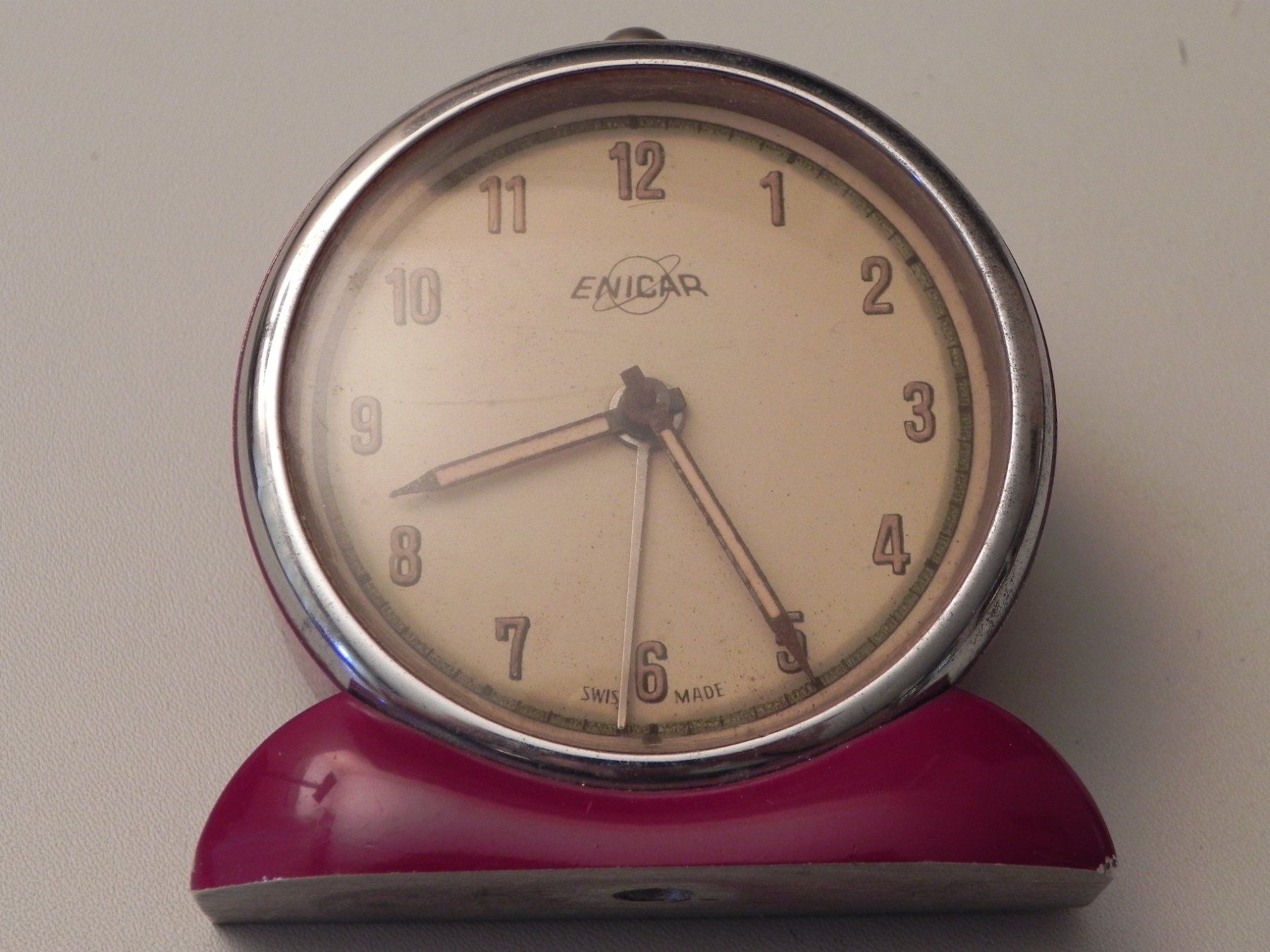 Enicar Wecker: Vintage Enicar Tischwecker – Gebraucht aus Minusio von Lory64 5