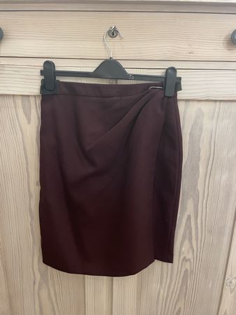 Neu Reiss Wollrock Gr. 36 dunkelrot Herbst chic