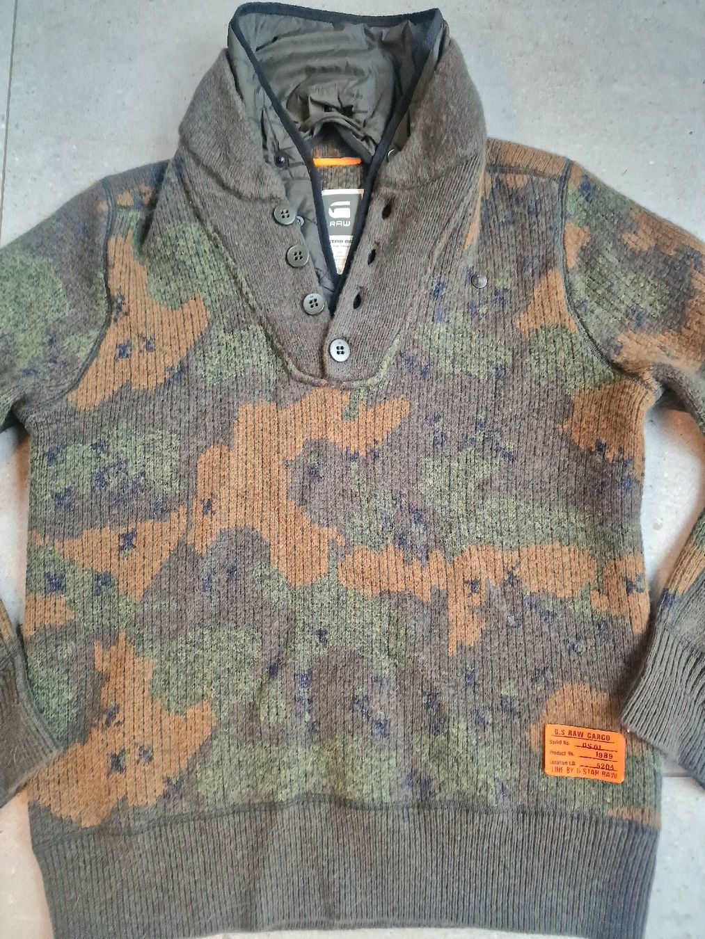 G-Star Maglioni & Felpe: G-Star RAW Strickpullover Gr. L Camouflage – Nuovo (secondo la descrizione) da Starrkirch-Wil venduto da NHA01 1