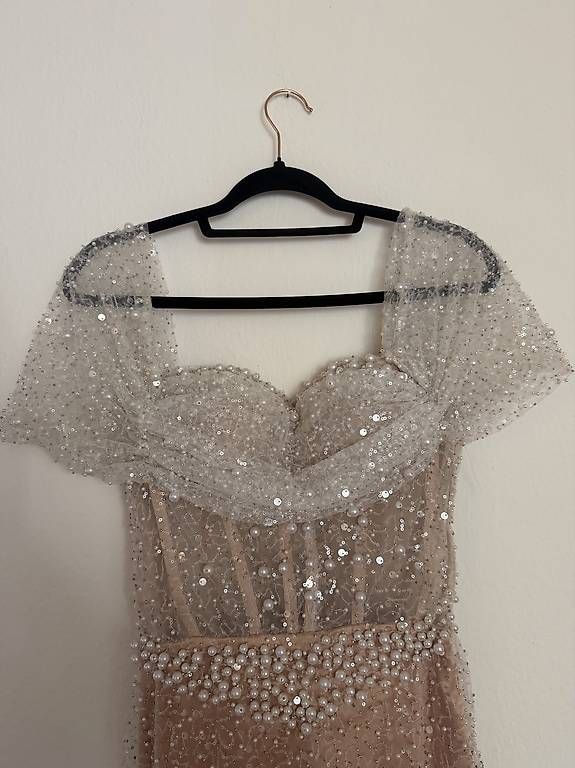 Vestiti: Elegantes Glitzer-Abendkleid mit Perlen  – Usato da Kilchberg ZH venduto da ari_28gp 1