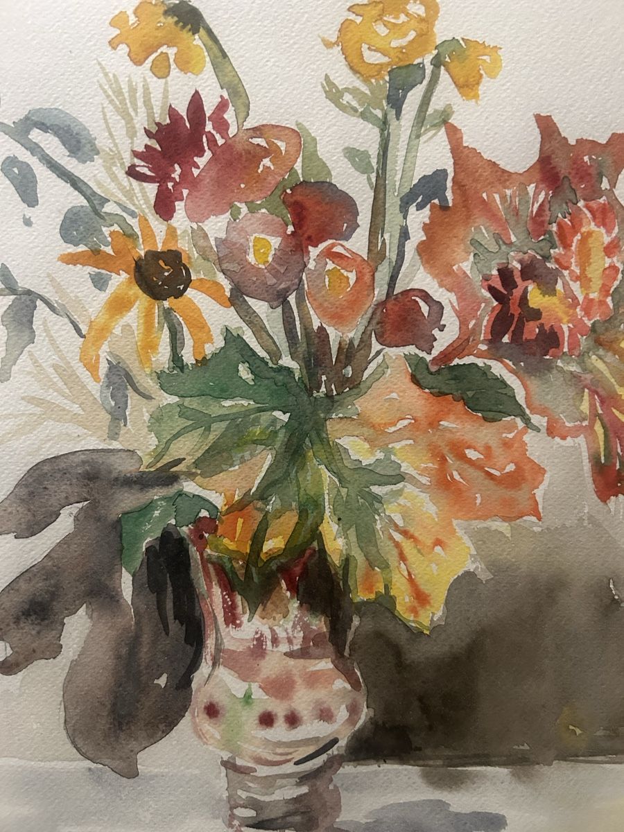 Gemälde: Schönes Aquarell mit Rahmen signiert – Gebraucht aus Glarus von KunstWerkEr-LS87 3