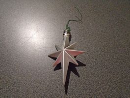 Weihnachtsschmuck Stern, silberfarbig, matt