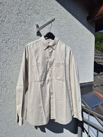Calvin Klein Herren Hemd Beige, XL