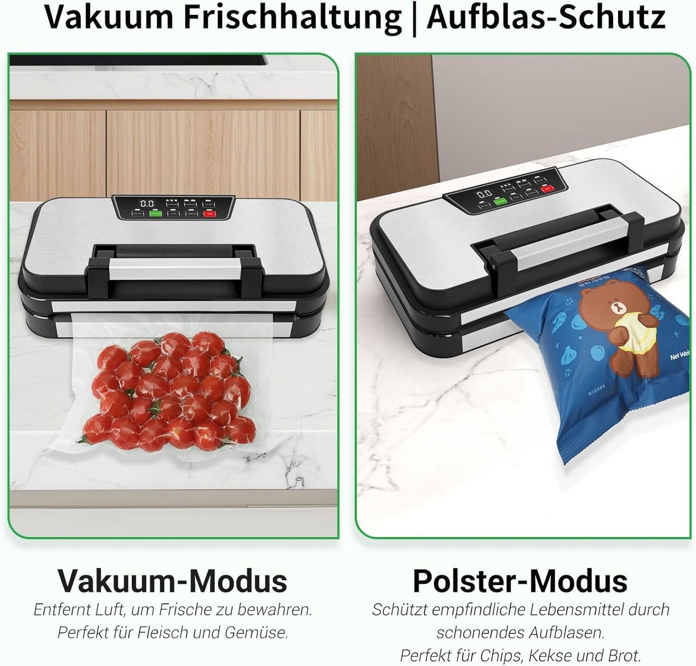 Elettrodomestici da cucina: Vakuumiergerät mit Schneidemesser und Rollenfach – Nuovo e nell'imballaggio originale da St. Gallen venduto da RestpostenSG 5