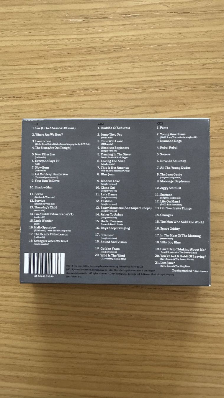 CDs: David Bowie – Nothing Has Changed – Deluxe 3 CD Box – Gebraucht aus Fällanden von Escheli 1