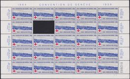 1939, Nr.241 (rotes Kreuz) Bogen postfrisch ** K: 35.-