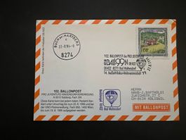 Ballonpost mit super Stempel 1999 Luxus  (V12)