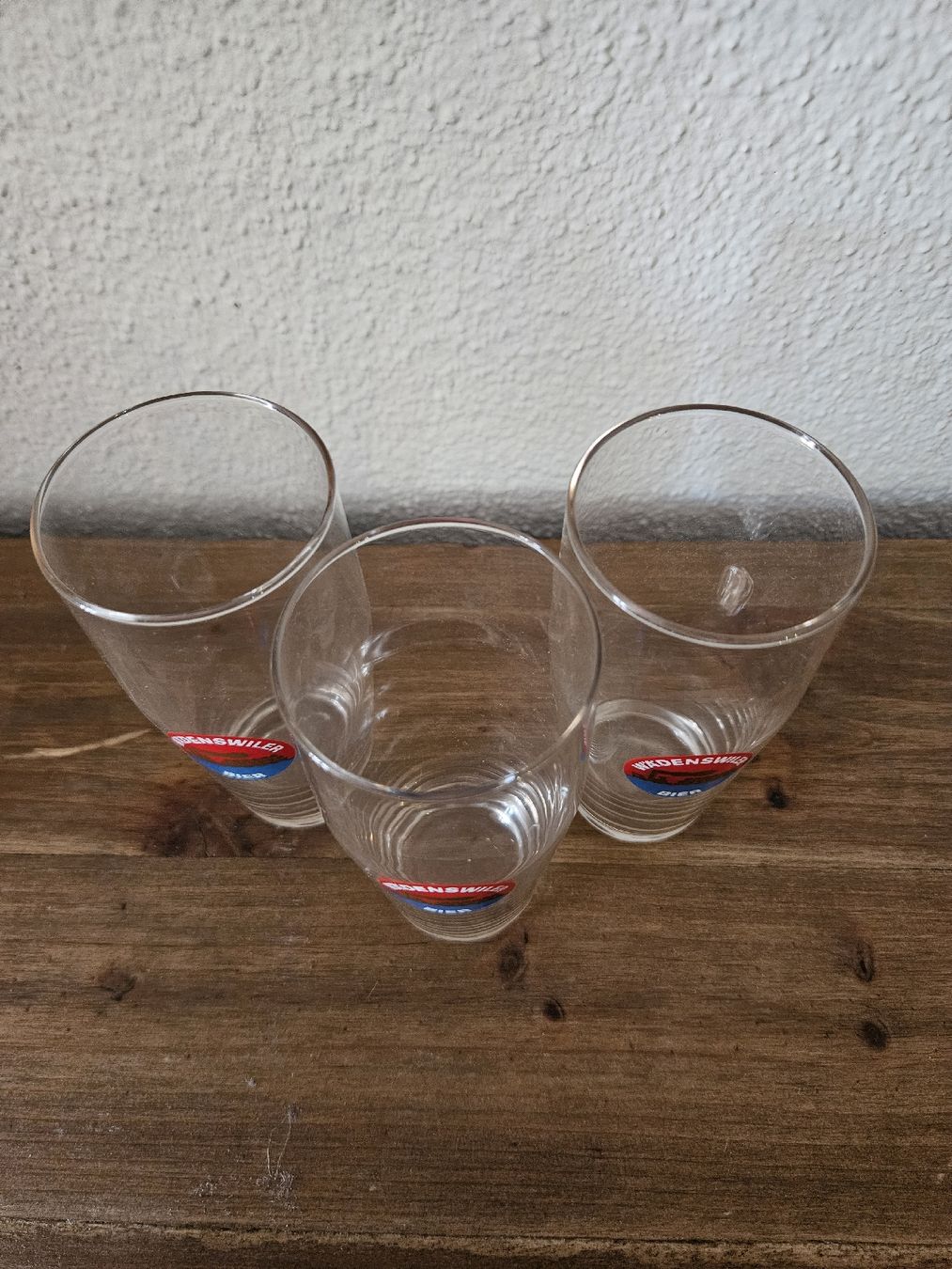 Bicchieri: 3x Wädenswiler Biergläser ca. 2 dl – Usato da Wangen SZ venduto da Auction-Sea 1