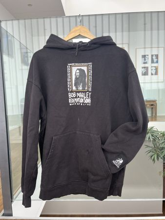 Pull&Bear Zion Hoodie Bob Marley Print Gr. L Schwarz 