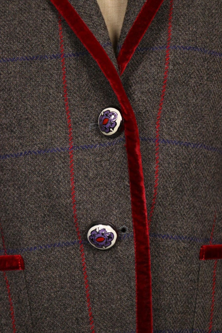 Vestes: ETRO Grey and red Tartan Blazer - Gr.S – D'occasion à Hombrechtikon par BAZ-Vintage 6