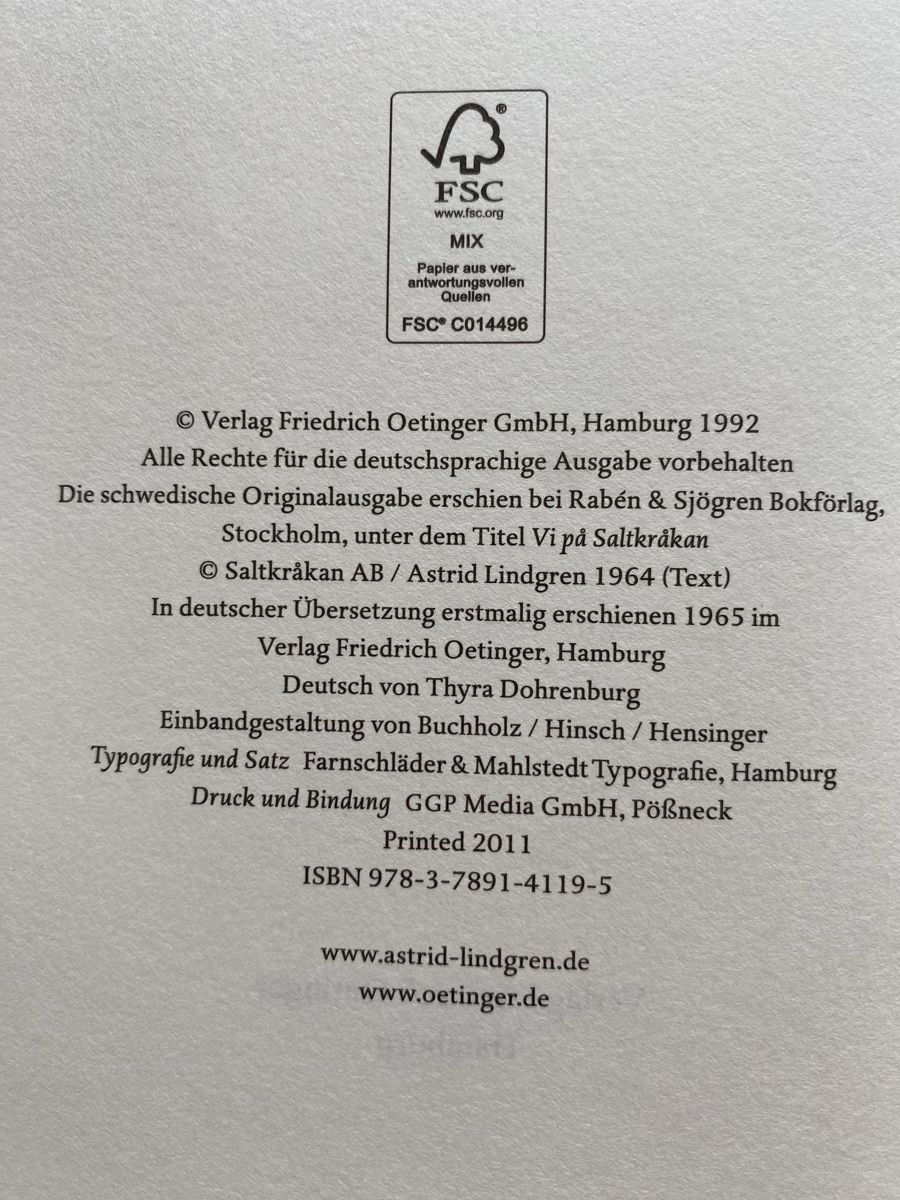 Libri: Ferien auf Saltkrokan - Astrid Lindgren – Usato da Schwarzenburg venduto da Michellu 4