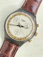 Swatch Chrono Goldfinger braun  