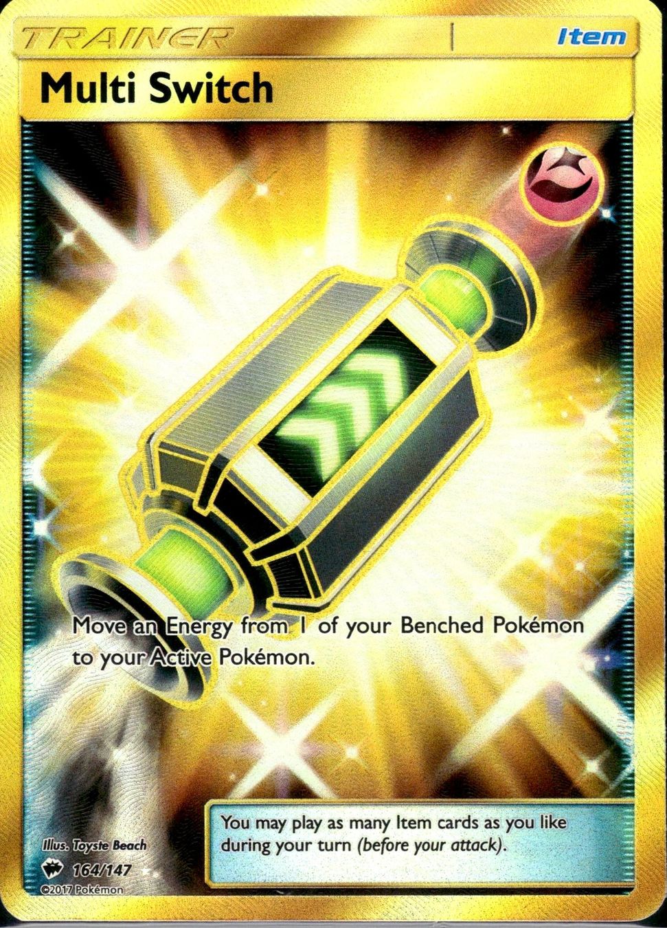 Pokémon Sammelbilder & Trading cards: Pokémon – Multi Switch 🇺🇸 - BUS-164 - Burning Shadows – Gebraucht aus Bern von NeoSatoshi