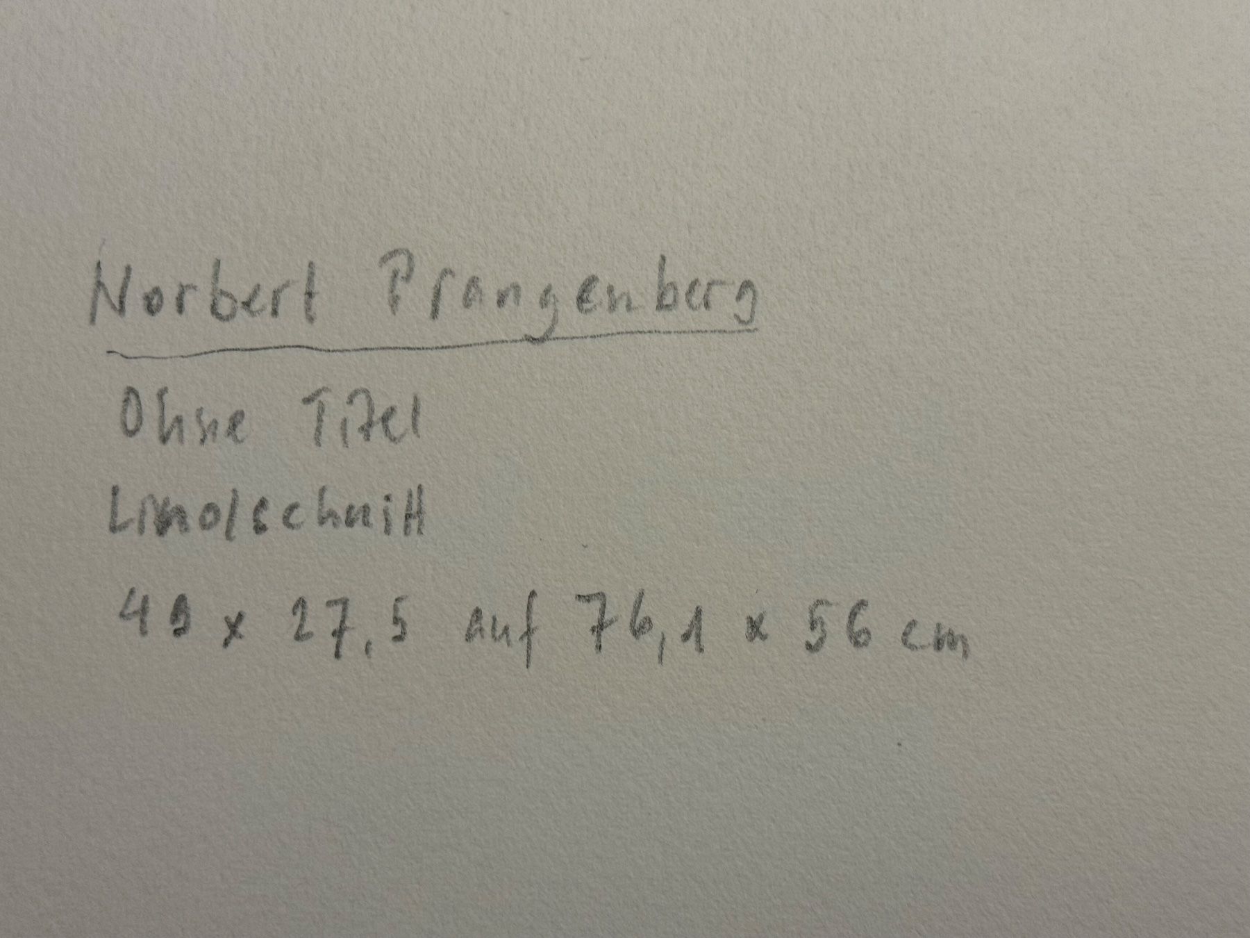 Grafiken & Lithographien: PRANGENBERG Norbert 1949-2012 konkrete Kunst signiert – Gebraucht aus Bern von Jwpm66 3