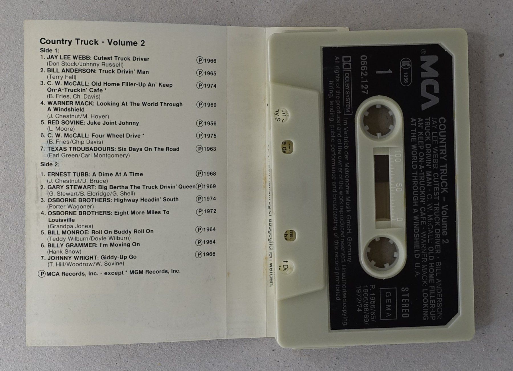 Musicassette: Country Truck Volume 2 – Usato da Sessa venduto da discoverymedia 1