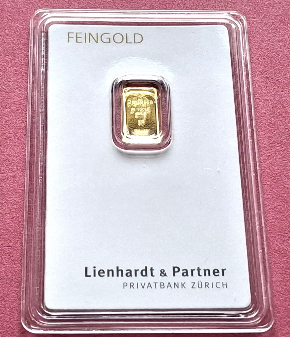Métaux précieux: LIENHARDT ZÜRICH - 1 GRAMM – D'occasion à Boniswil par dpd4coins