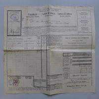 1907, Eisenbahn Frachtbrief von BIENNE mit Fiskalmarke 10Cts