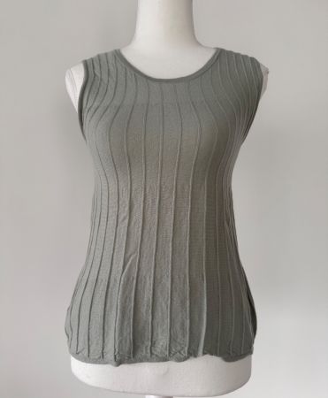 Rippen-Top Hemisphere Lindengrün Cashmere Zeitlos & Elegant