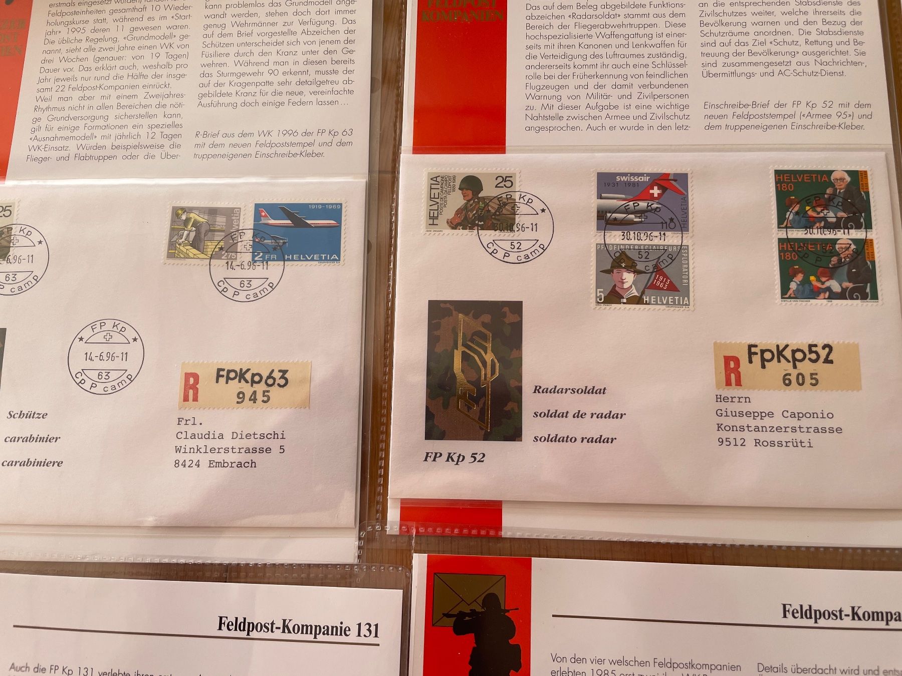 Alle Briefmarken: 21 DOC. MILITAIRE FELDPOST – Gebraucht aus Sonceboz-Sombeval von Comment2 6