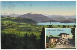 AK Wirtschaft Albishorn, Hausen am Albis 1919