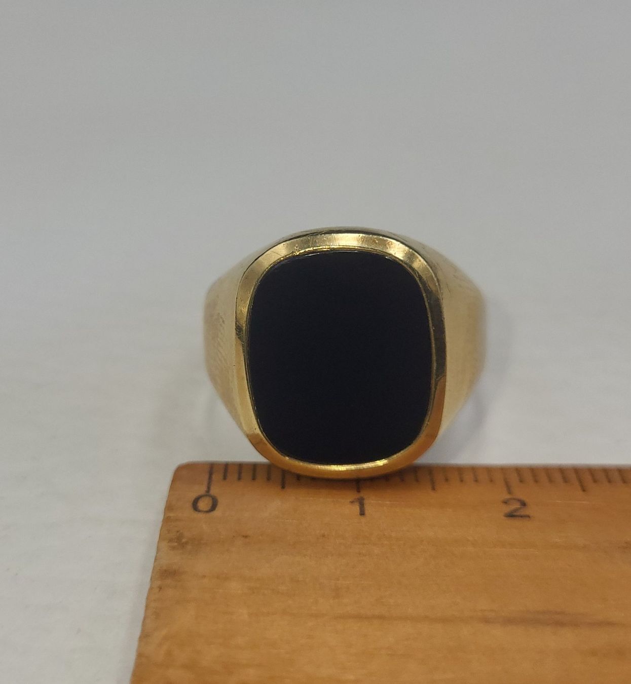 Anelli: Gold 585 Siegelring Mit  Onyx – Usato da Wald ZH venduto da Dasilver 1