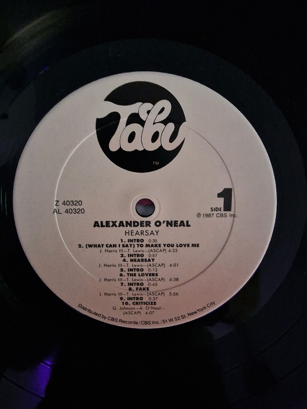 Schallplatten: Alexander O'Neal - Hearsay – Gebraucht aus Pfaffnau von gunport 4