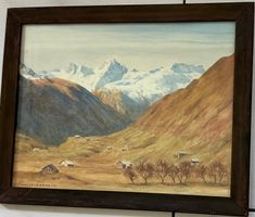 Muttenhörner, St. Gotthard, Régnault SARASIN, Aquarell