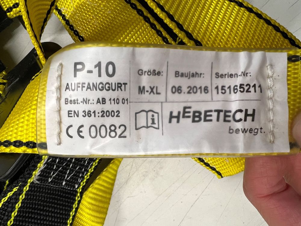 STURZSTOP Profi Auffanggurt Set Mit Falldämpfer - EN361 Zertifiziert