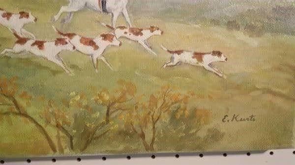 Tableaux: E.Kurti "Fuchs Jagt" Oelgemälde – D'occasion à Zürich par Galerie-Kunst 1