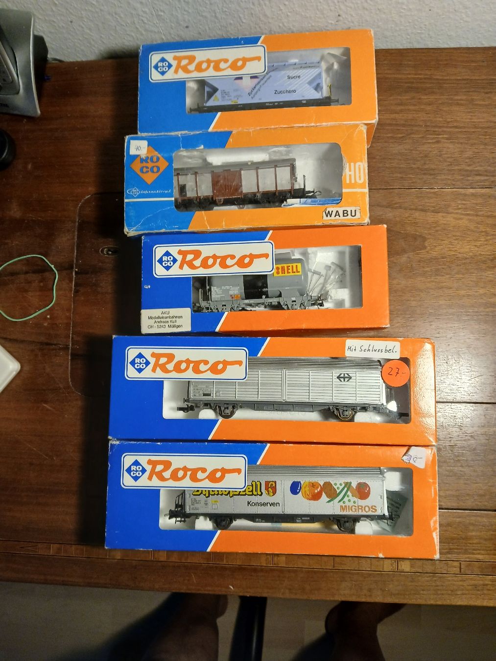 Roco Modellini di ferrovie: Roco H0 Waggons 5 Stk. Konvolut – Usato da Luterbach venduto da trixexpresso
