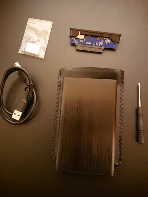 NEU - Case Hülle SATA Externe HDD 2.5 USB 3.0 - Alu - Black (Neu und ...