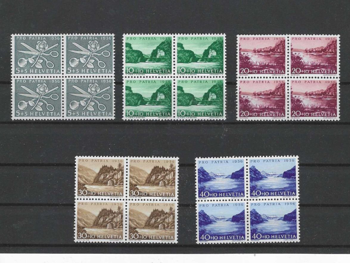 Tutti i francobolli: CH PRO PATRIA 1956 ** – Nuovo (secondo la descrizione) da Dintikon venduto da bonita099
