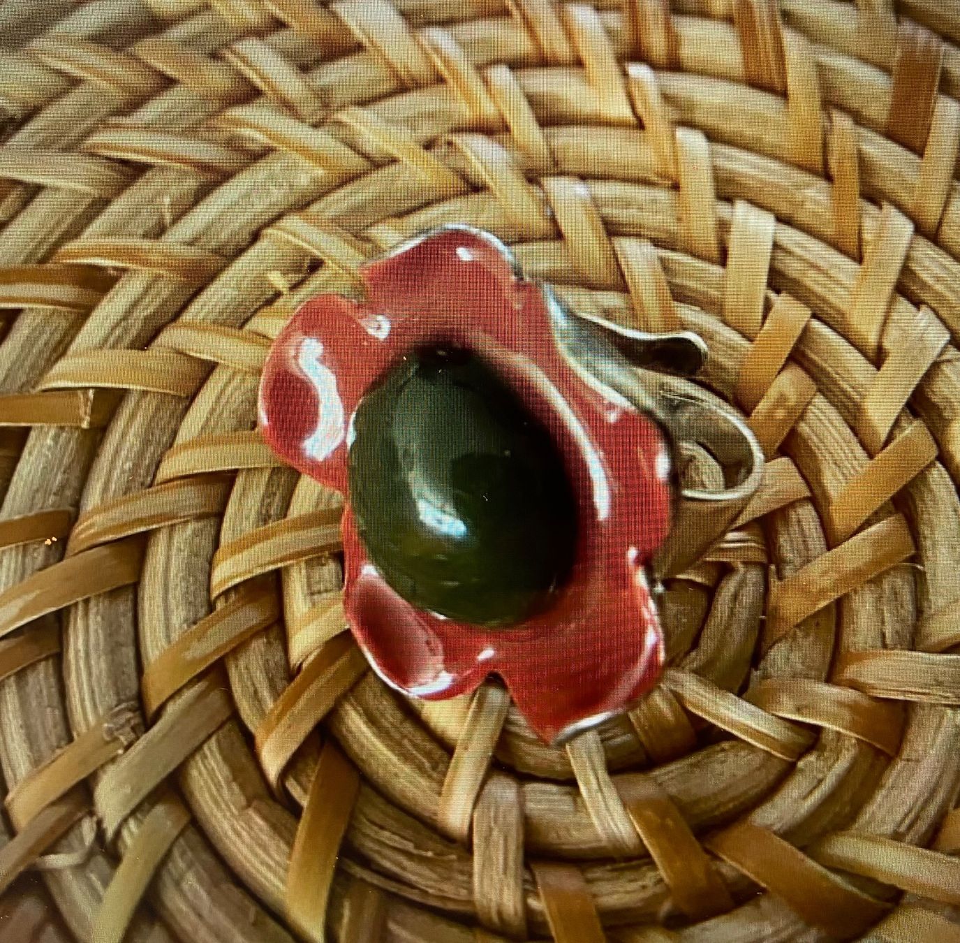 Anelli: TARATATA Bague fleur taille réglable émail acier inoxydable – Nuovo (secondo la descrizione) da Genève venduto da kik_8jd6 2