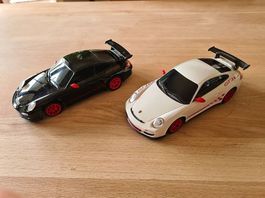 Porsche GT3 RS Fahrzeug RC 2 Stk. schwarz + weiss NEUWERTIG!