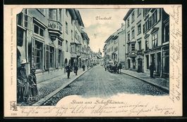 Schaffhausen, Strassenpartie in der Vors
