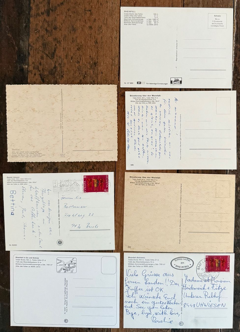 Cartoline postali: AK: 7X Rheinfall – Usato da Lutry venduto da Ediego 1