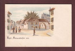 BASEL - Steinenkloster - Litho Metz