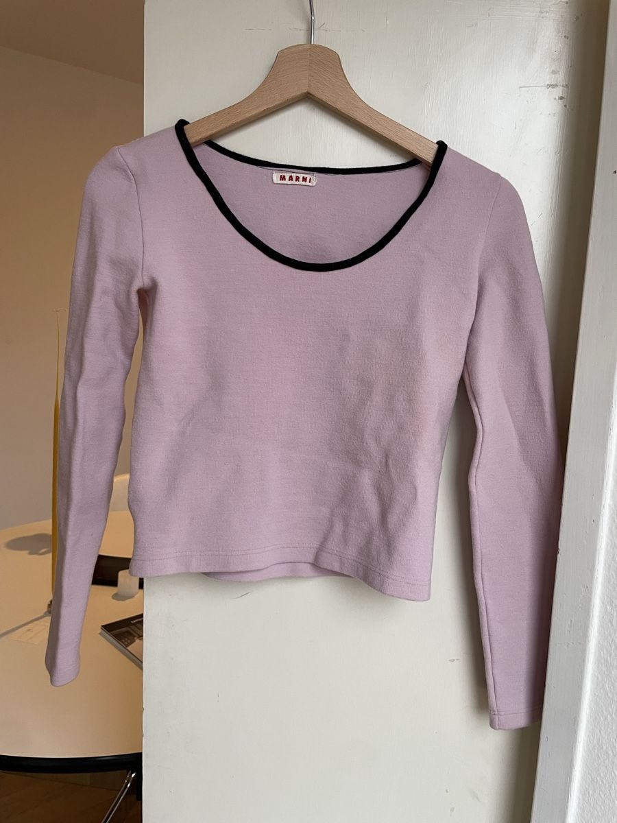 Marni Maglioni & Felpe: Marni Pullover, Grösse 40, Rosa mit schwarzen Details! – Usato da Zürich venduto da sch_rxz8