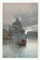 Postkarte Venedig Chiesa della Salute, Italien