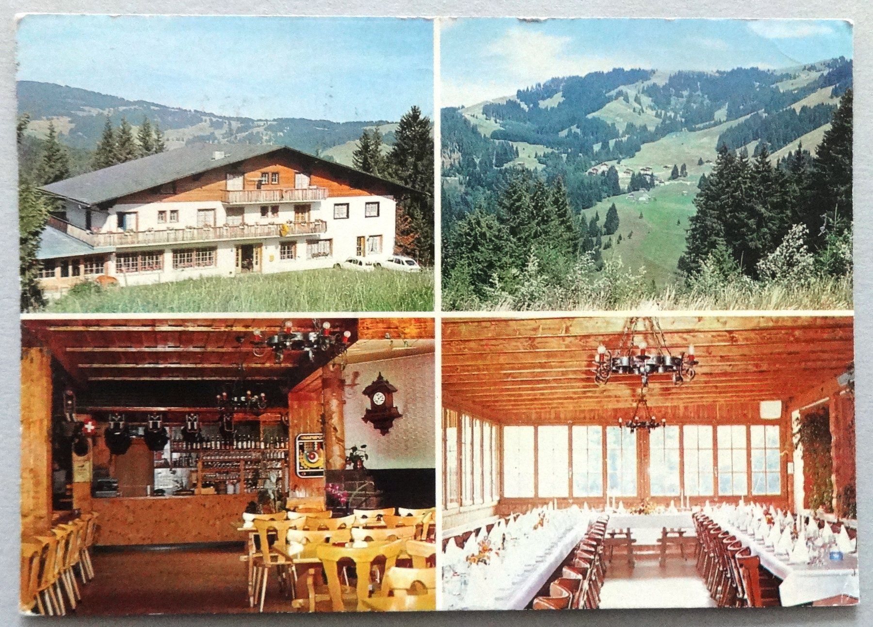 Cartoline postali: Berghotel Falli-Hölli, Plasselb FR, 1200 m ü.M. – Usato da Fétigny venduto da Billy2miny