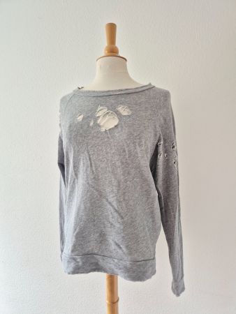 PULLOVER IRO S M 36 38 USED LOOK,  TOP ZU HOSE OVERALL ROCK