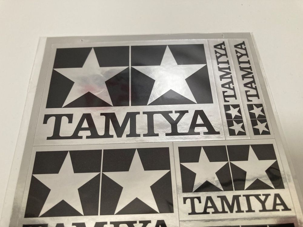 Tamiya Aufkleber Logo in diversen Grössen SCHWARZ / SILBER | Kaufen auf ...