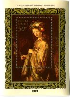 Block "Malerei. Rembrandt". UdSSR.
