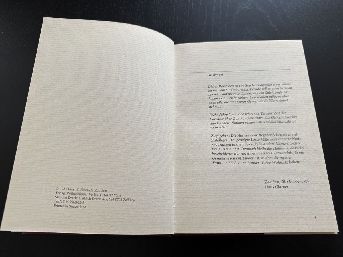 Libri: Zolliker Jahre – Usato da Erstfeld venduto da Mario_boe0 1