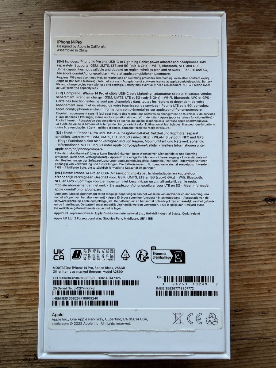 Apple Telefoni cellulari / Smartphones: iPhone 14 Pro, Space Black, 256GB – Usato da Klosters venduto da SNKRSNSTUFF 5