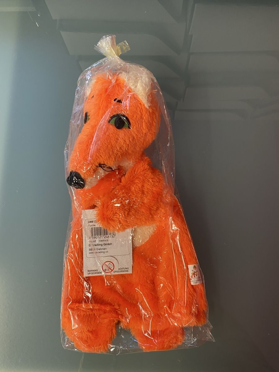 Giocattoli: Handpuppe Fuchs, neu & OVP – Nuovo e nell'imballaggio originale da Siebnen venduto da Diit