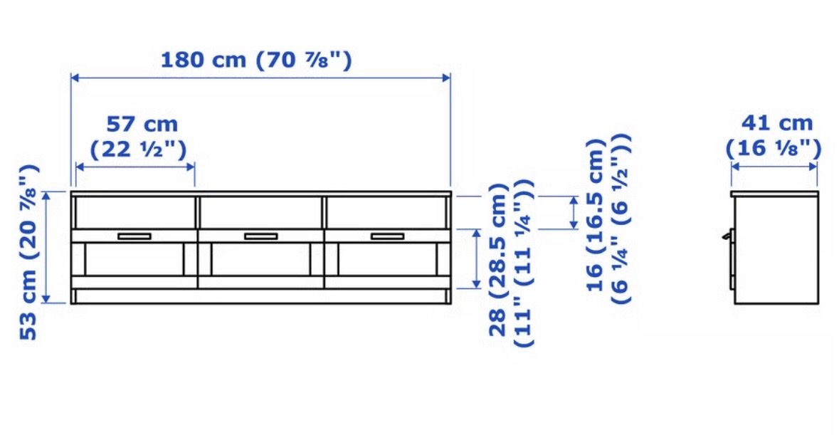 Ikea Mobili TV: Fernsehmöbel TV-Möbel IKEA BRIMNES schwarz – Nuovo (secondo la descrizione) da Turbenthal venduto da Siemis_777 3