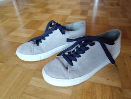 Hellgrauer Wildleder Sneaker von Wood Wood
