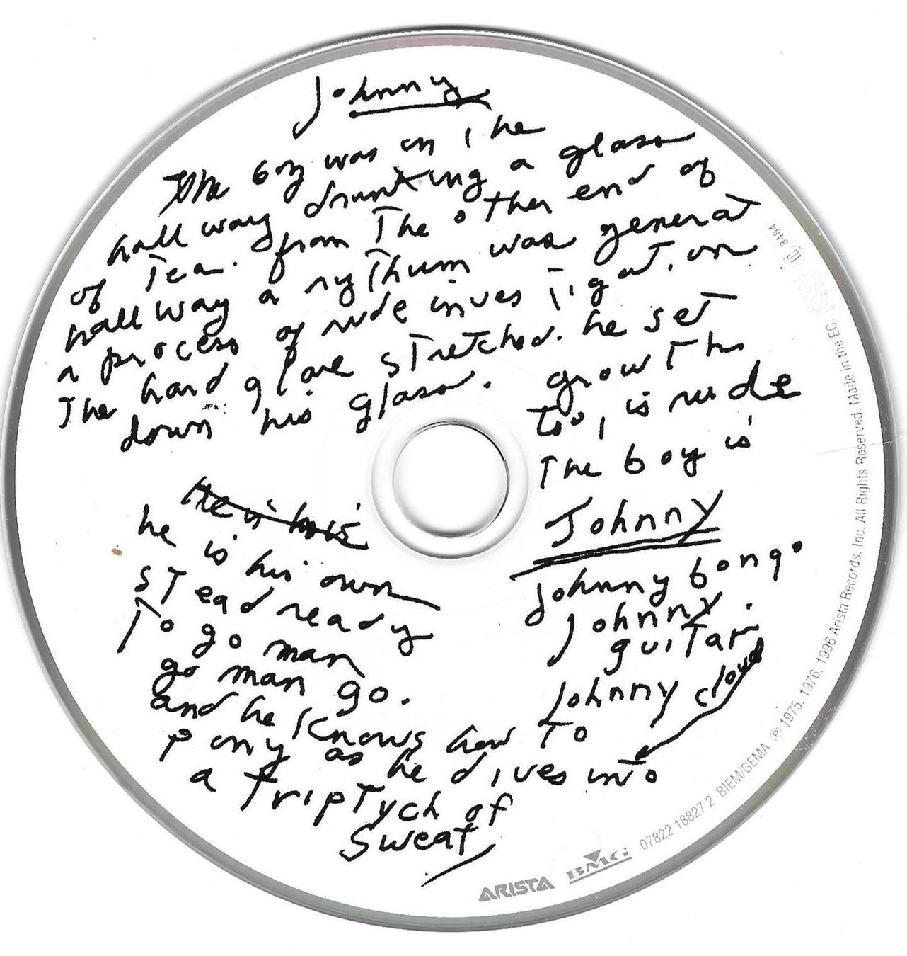 CD: PATTI SMITH  -  HORSES – Usato da Bex venduto da Giorgiob 2
